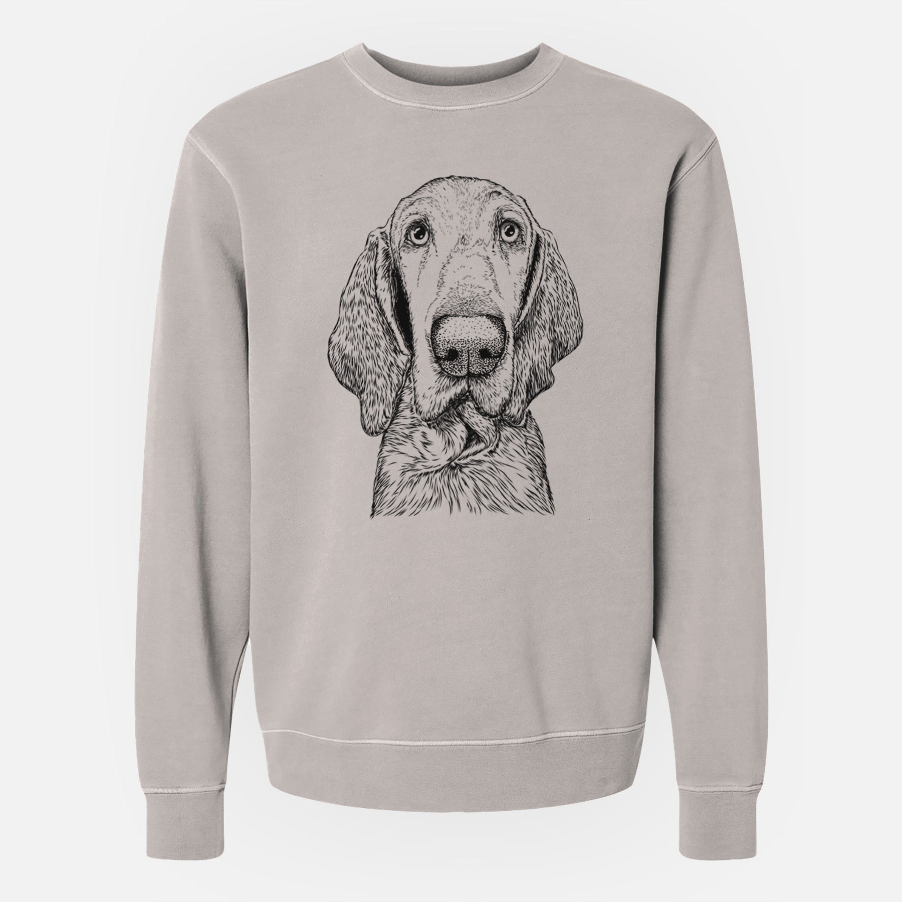 Bare Kylie the Bracco Italiano - Unisex Pigment Dyed Crew Sweatshirt