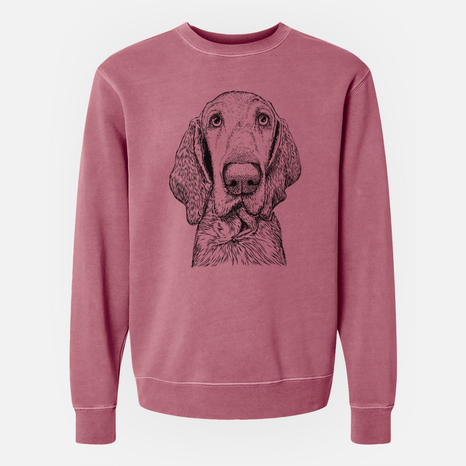 Bare Kylie the Bracco Italiano - Unisex Pigment Dyed Crew Sweatshirt