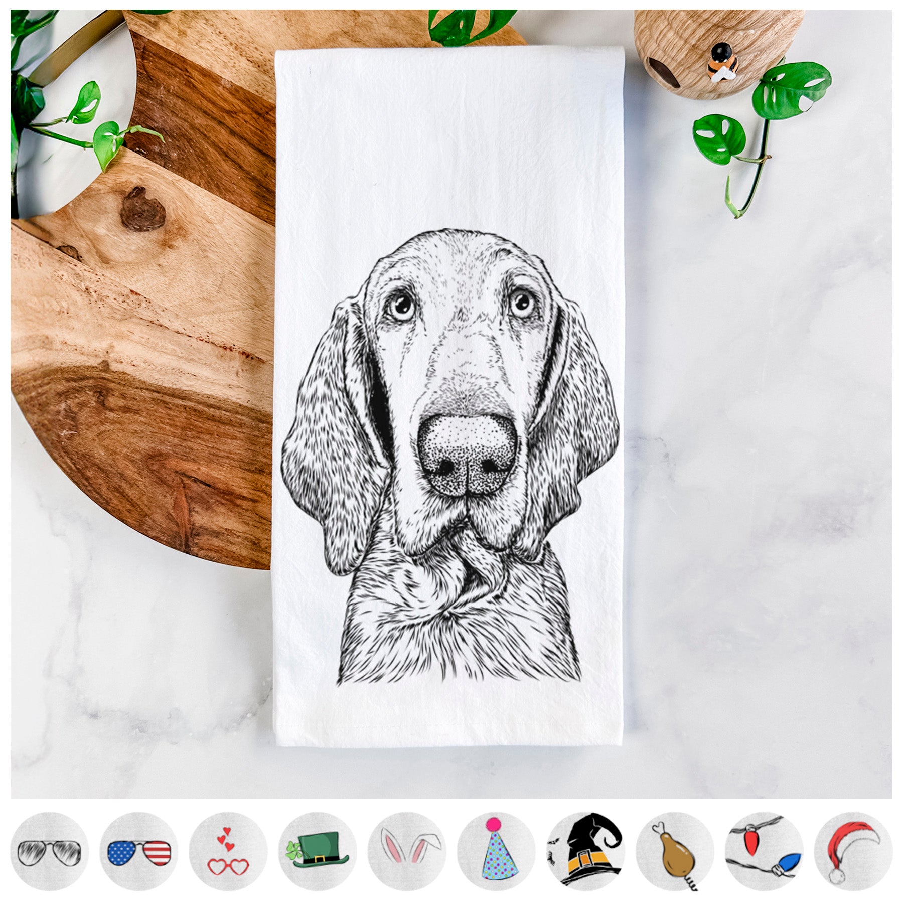 Kylie the Bracco Italiano Tea Towel