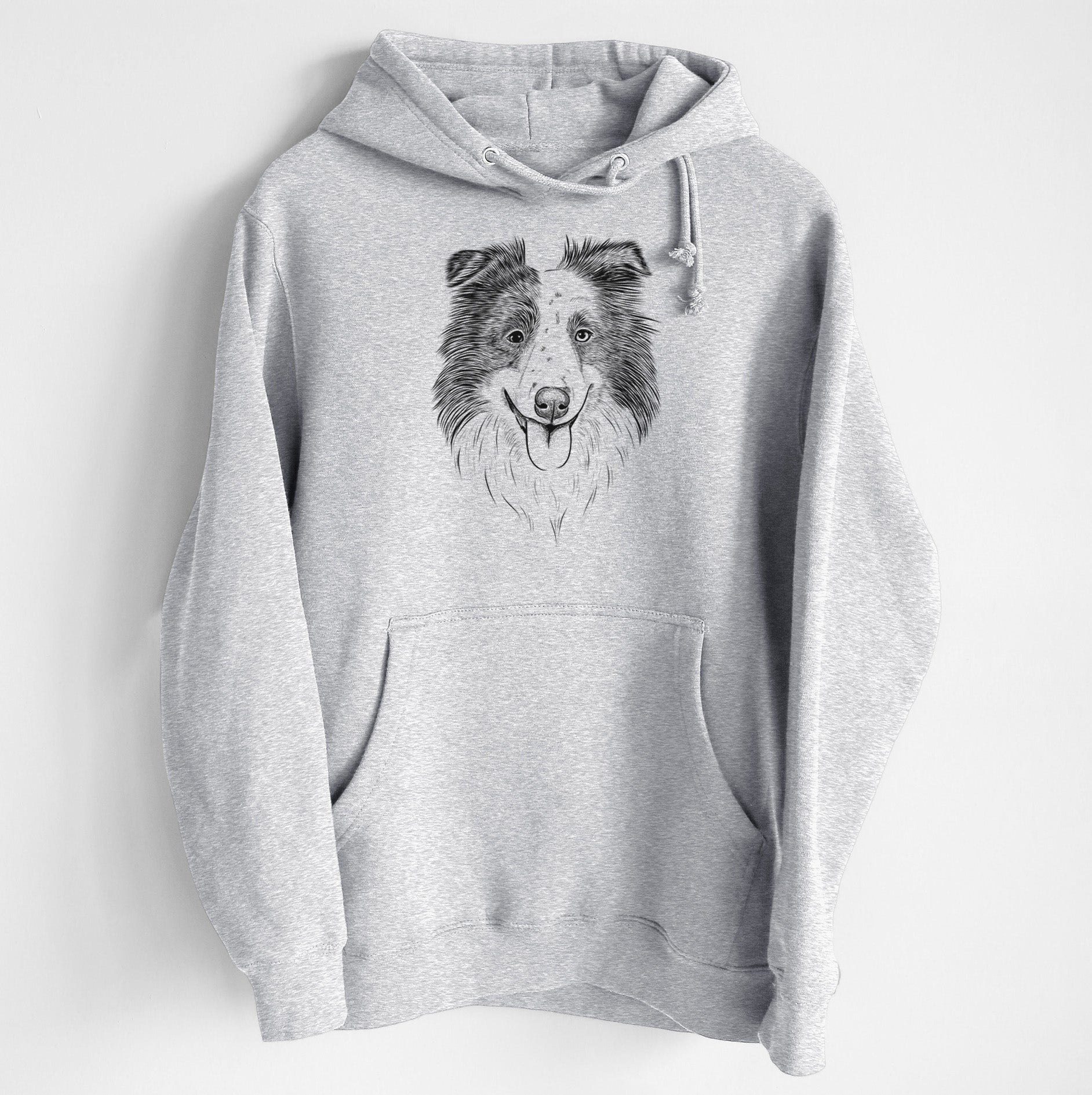 Lady Bug the Border Collie- Heavyweight Fleece Hoodie