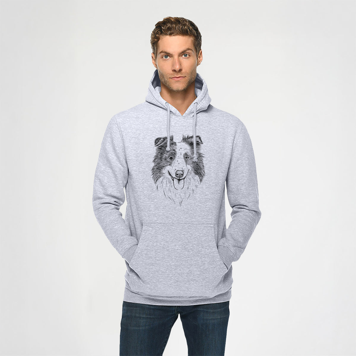 Lady Bug the Border Collie- Heavyweight Fleece Hoodie