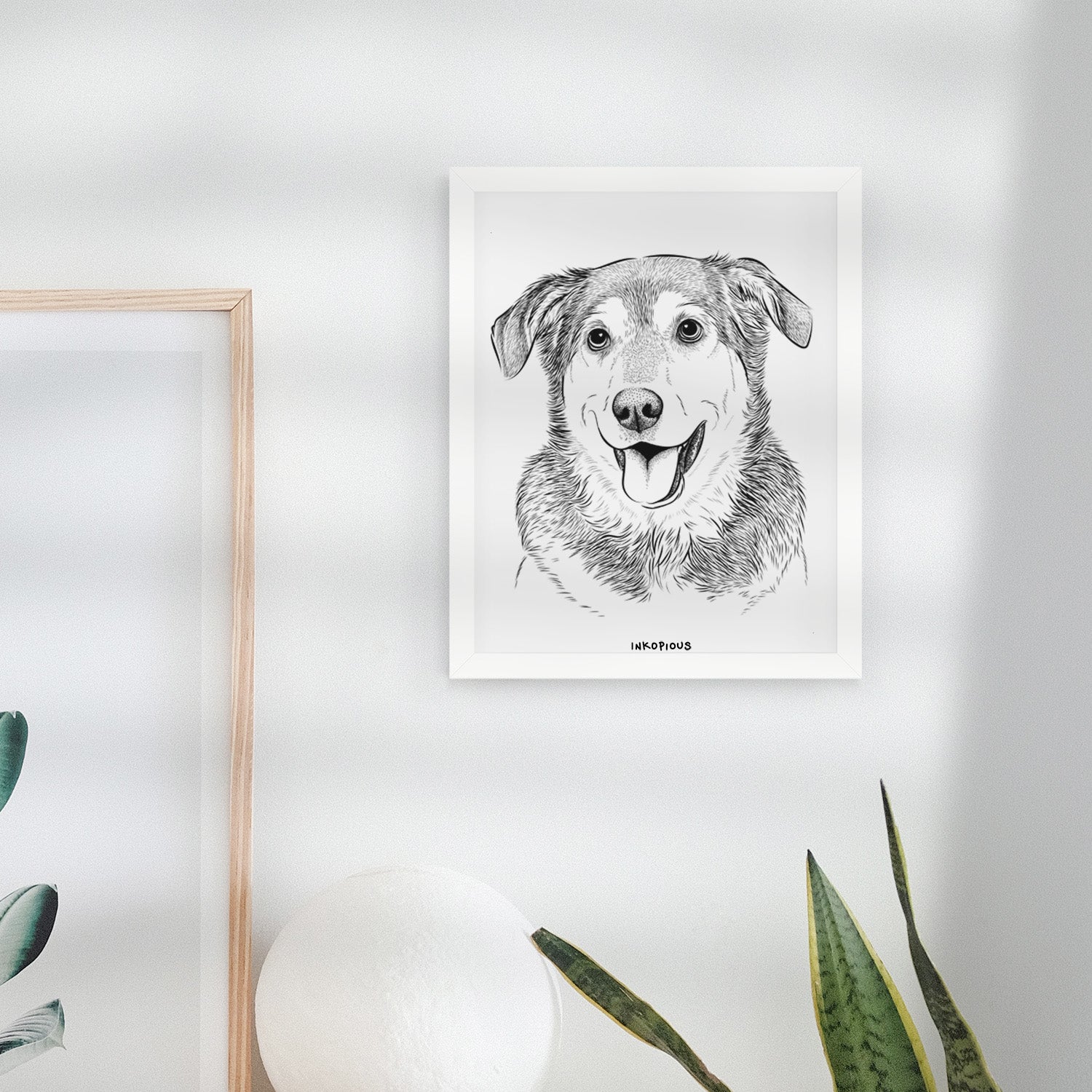 Lance the Lab/Shepherd Mix Art Print