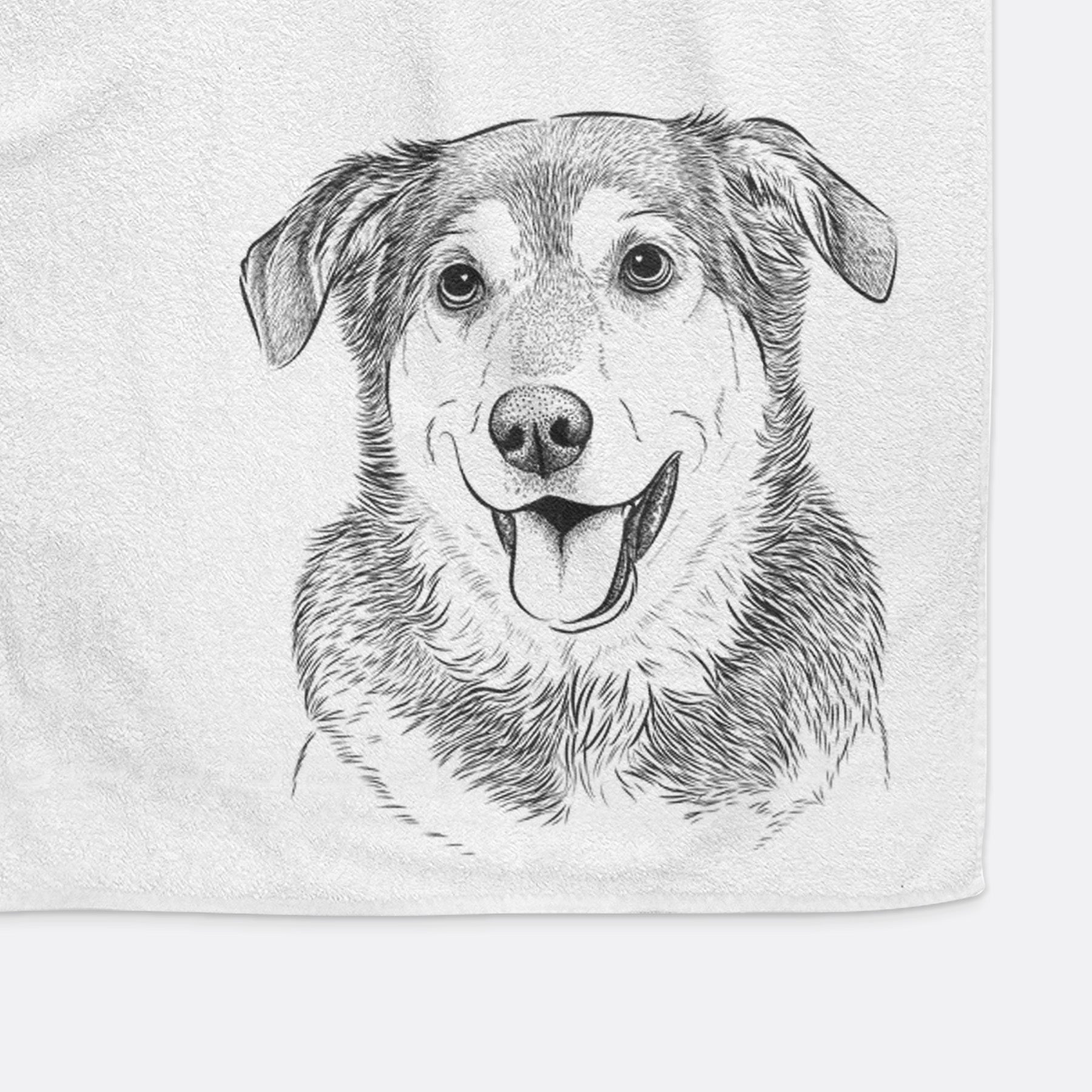 Lance the Lab/Shepherd Mix Decorative Hand Towel