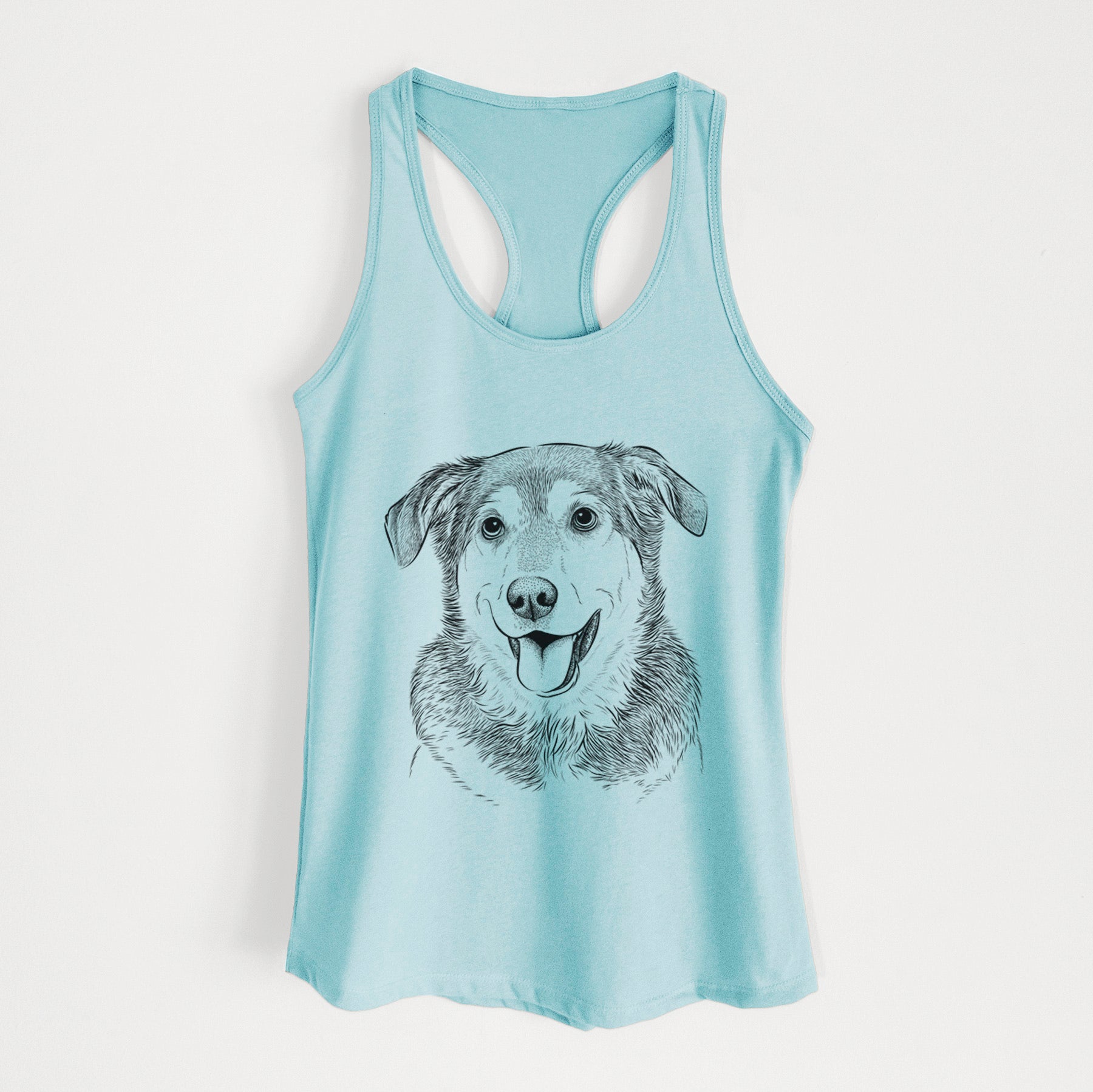 Lance the Lab/Shepherd Mix - Women's Racerback Tanktop