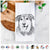 Lance the Lab/Shepherd Mix Tea Towel