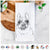 Lentil the French Bulldog Tea Towel