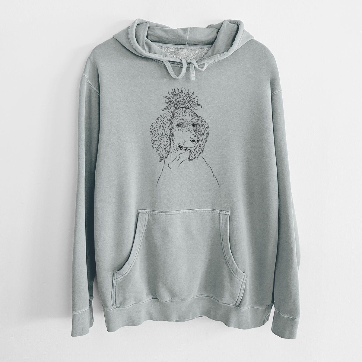 Bare Leo the Poodle - Unisex Pigment Dyed Hoodie