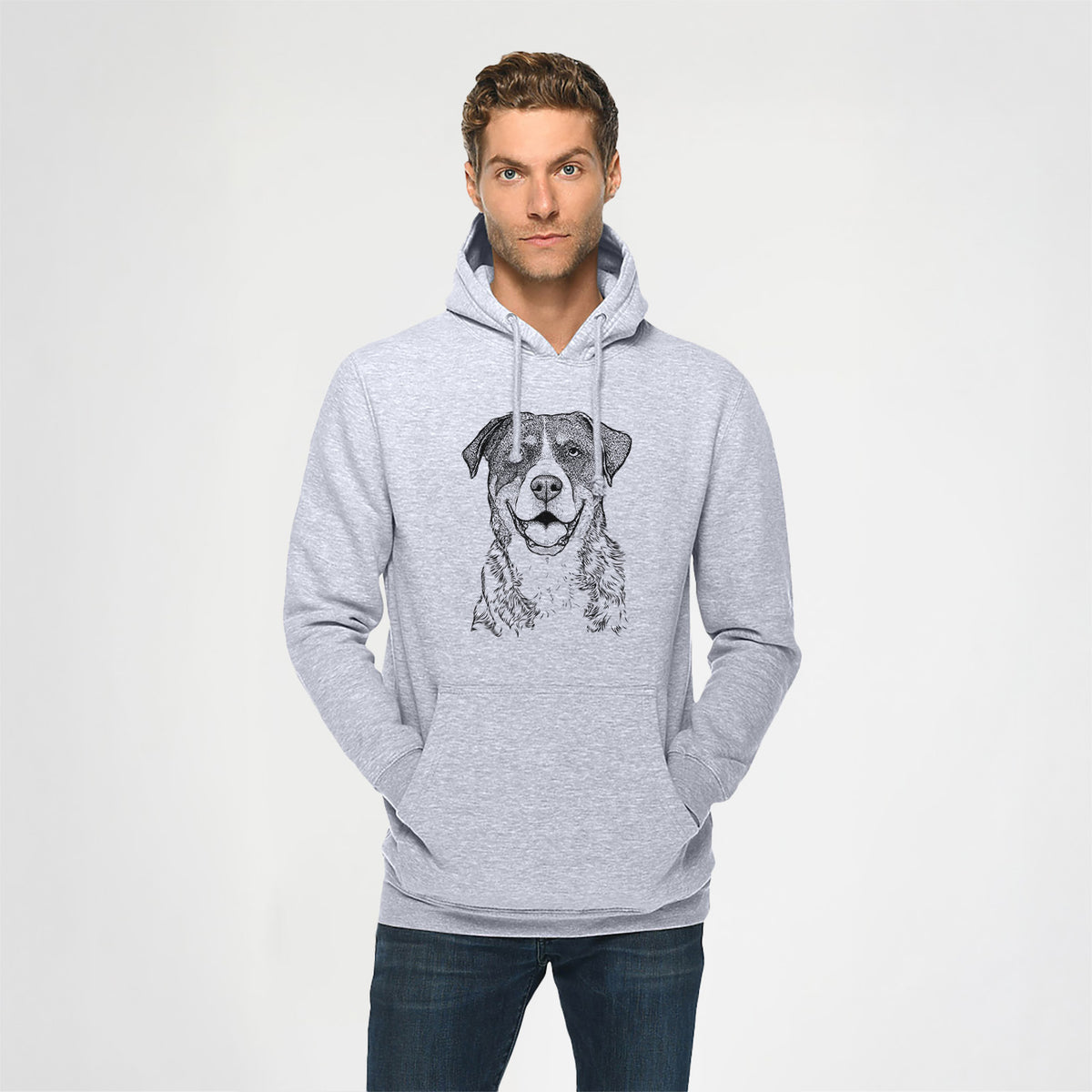 Leon the Greater Swiss Mountain Dog- Heavyweight Fleece Hoodie