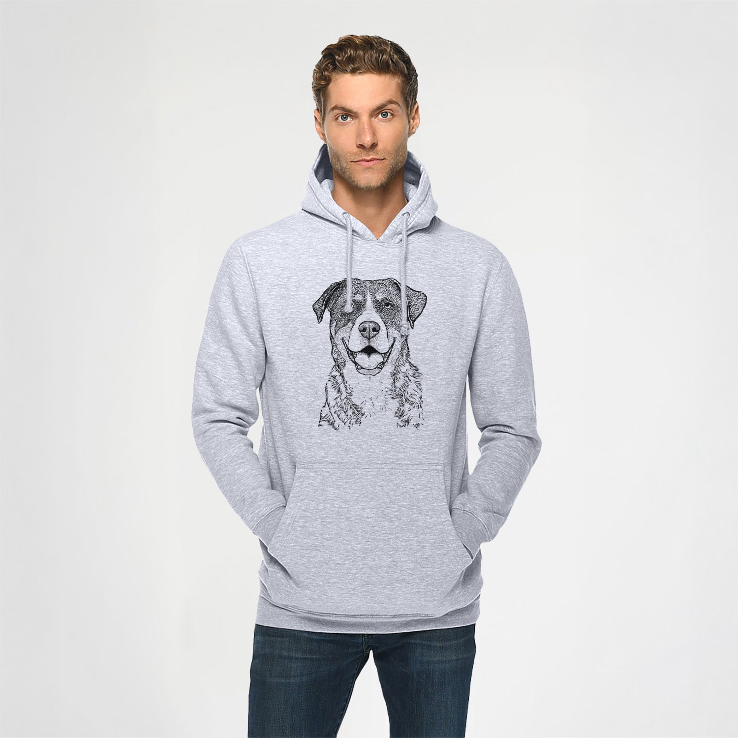 Leon the Greater Swiss Mountain Dog- Heavyweight Fleece Hoodie