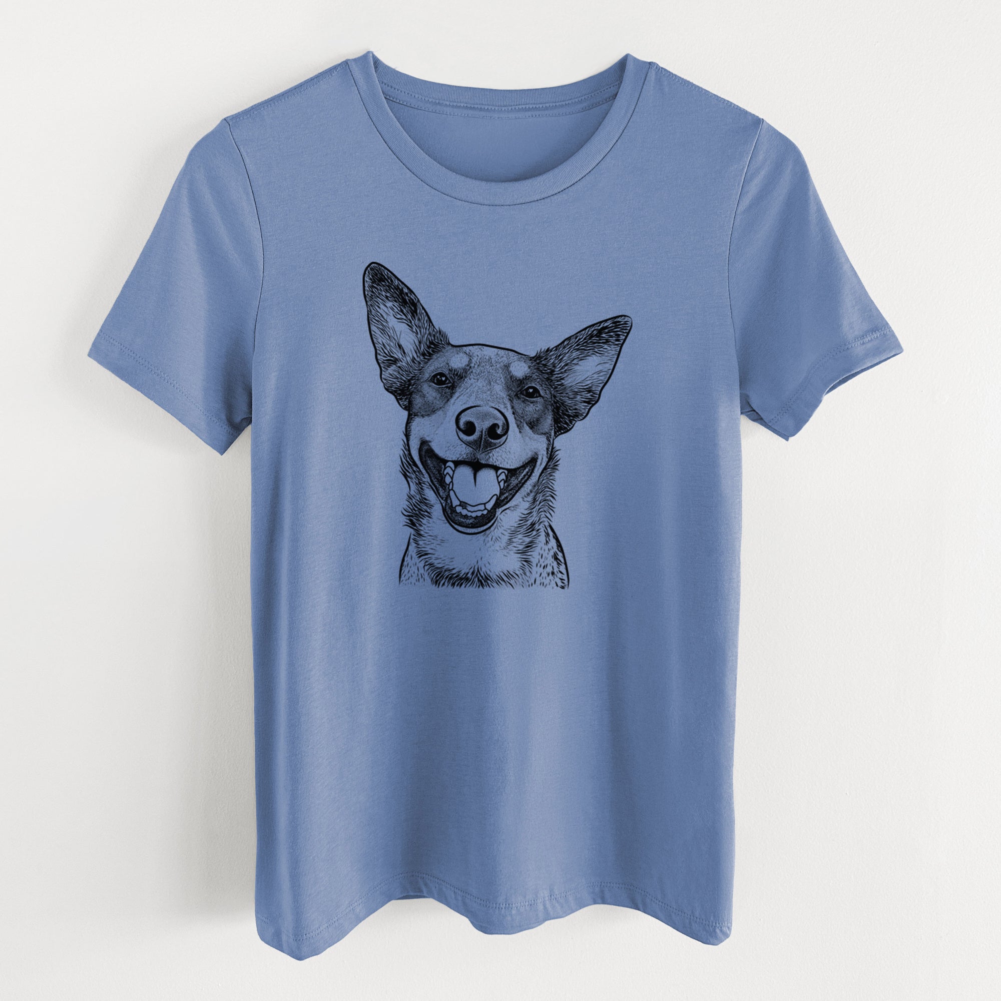Bare Lily the Australian Cattle Dog - Women's Lightweight Relaxed Fit 100% Cotton Crewneck