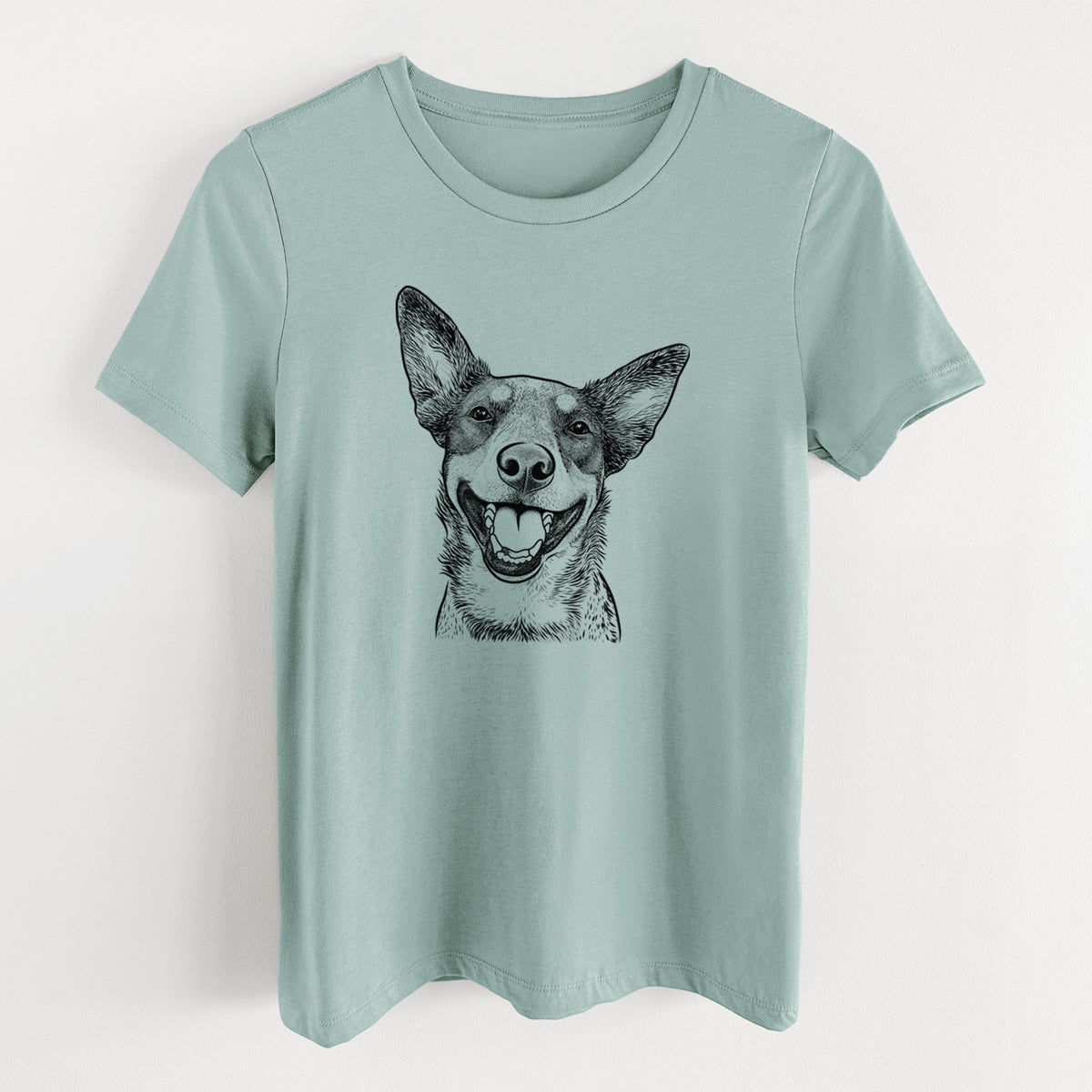 Bare Lily the Australian Cattle Dog - Women's Lightweight Relaxed Fit 100% Cotton Crewneck