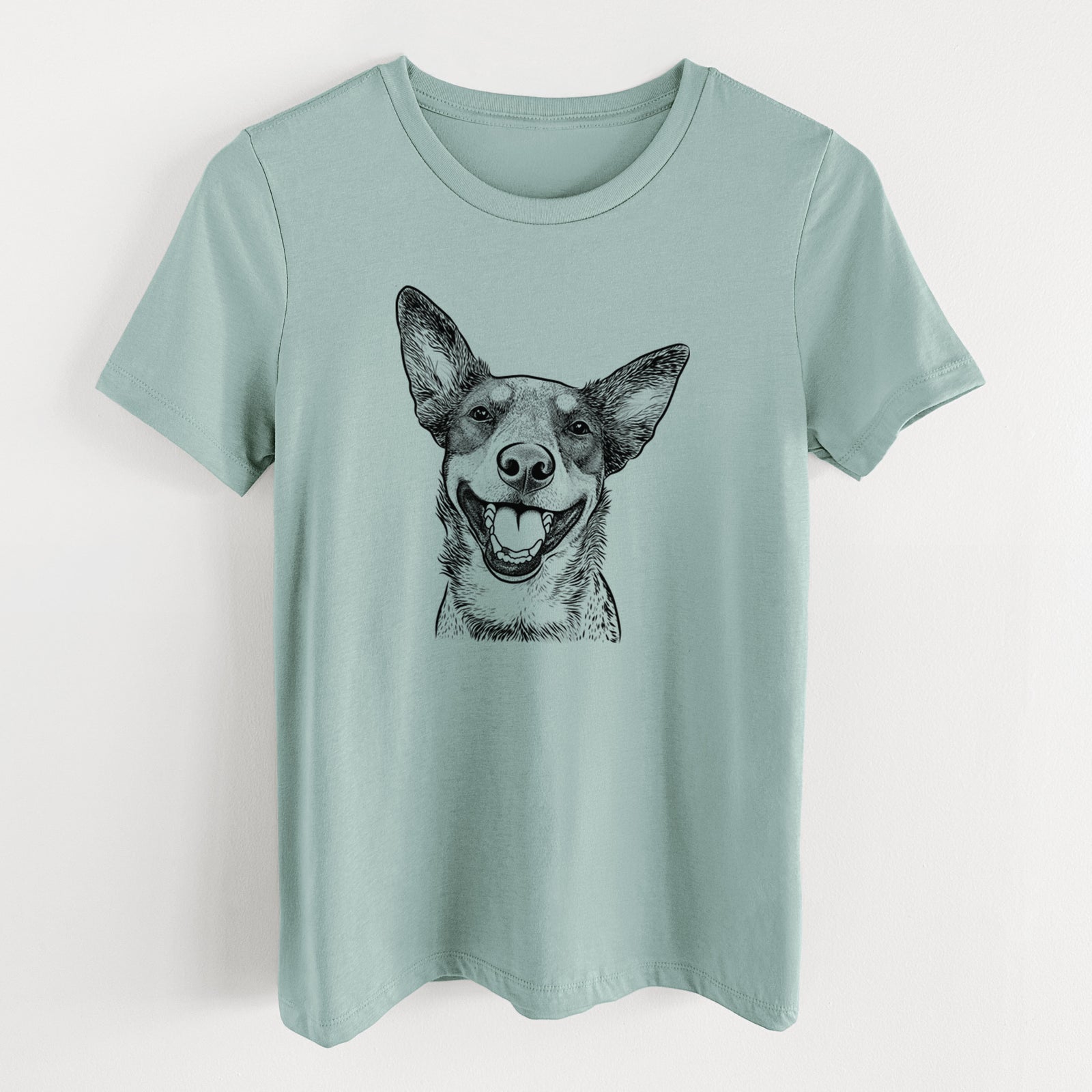 Bare Lily the Australian Cattle Dog - Women's Lightweight Relaxed Fit 100% Cotton Crewneck