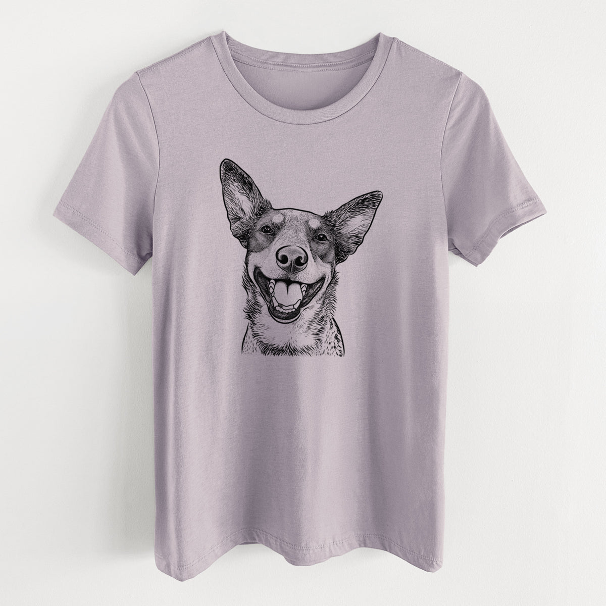 Bare Lily the Australian Cattle Dog - Women&#39;s Lightweight Relaxed Fit 100% Cotton Crewneck