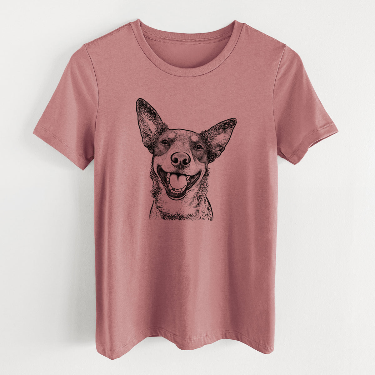 Bare Lily the Australian Cattle Dog - Women's Lightweight Relaxed Fit 100% Cotton Crewneck