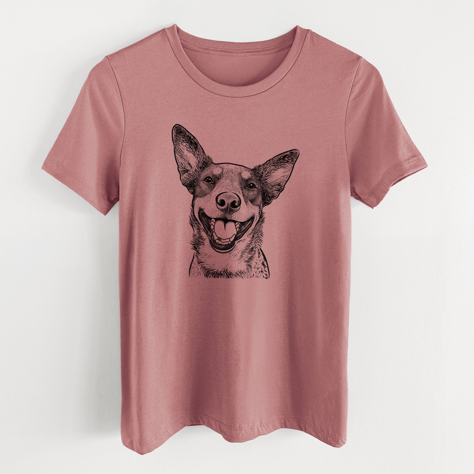 Bare Lily the Australian Cattle Dog - Women's Lightweight Relaxed Fit 100% Cotton Crewneck