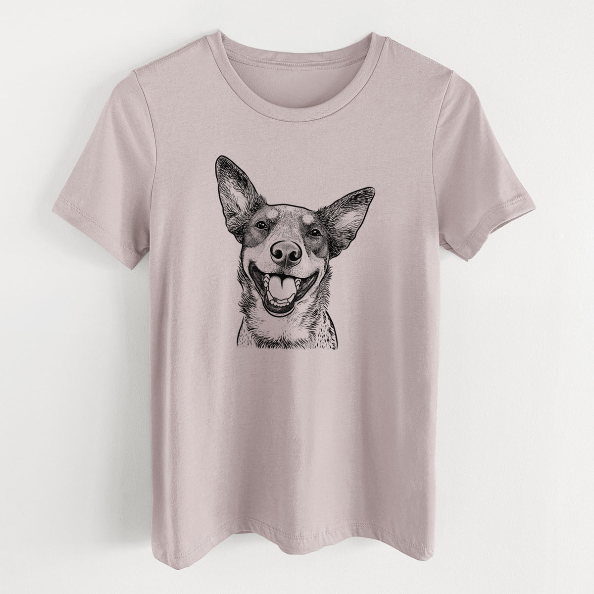 Bare Lily the Australian Cattle Dog - Women's Lightweight Relaxed Fit 100% Cotton Crewneck