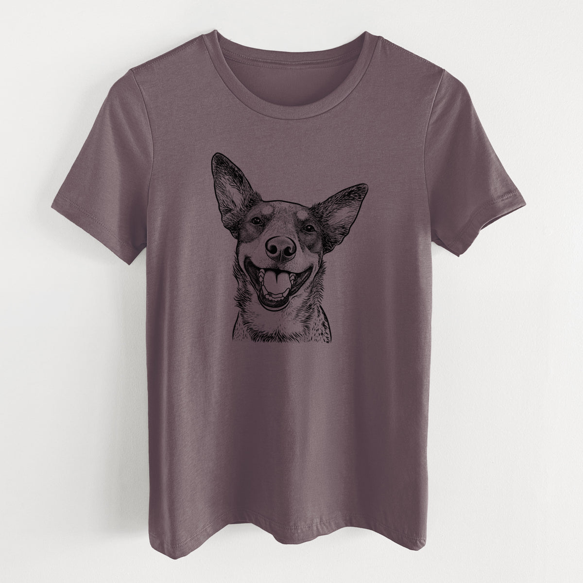 Bare Lily the Australian Cattle Dog - Women's Lightweight Relaxed Fit 100% Cotton Crewneck