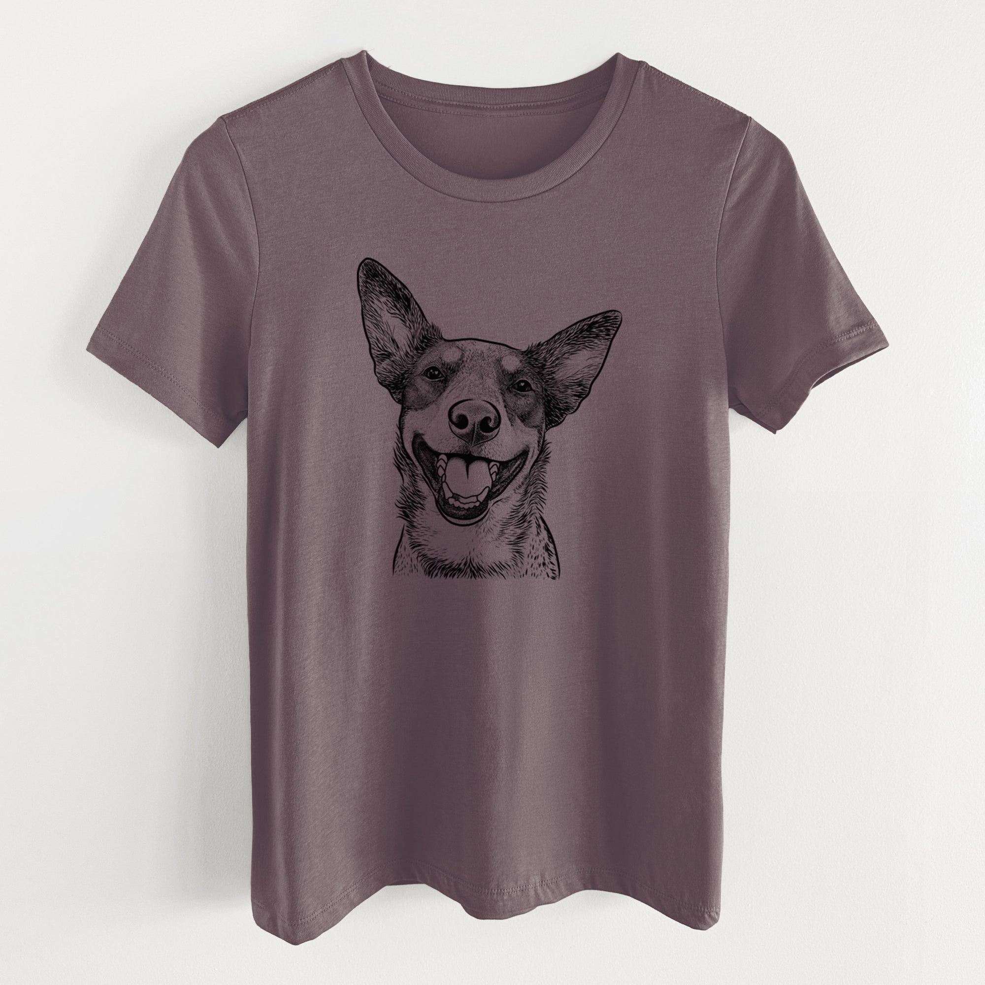 Bare Lily the Australian Cattle Dog - Women's Lightweight Relaxed Fit 100% Cotton Crewneck