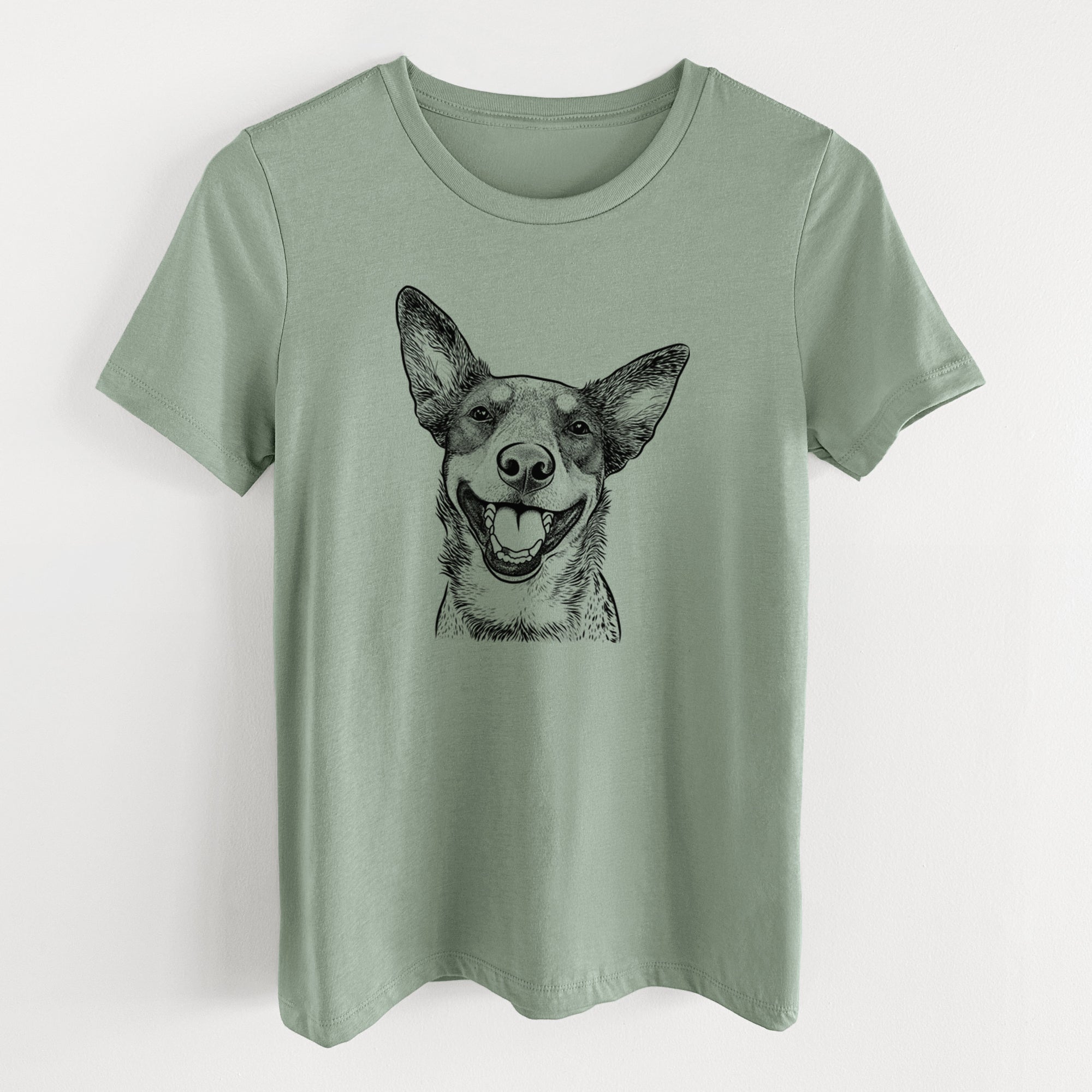 Bare Lily the Australian Cattle Dog - Women's Lightweight Relaxed Fit 100% Cotton Crewneck
