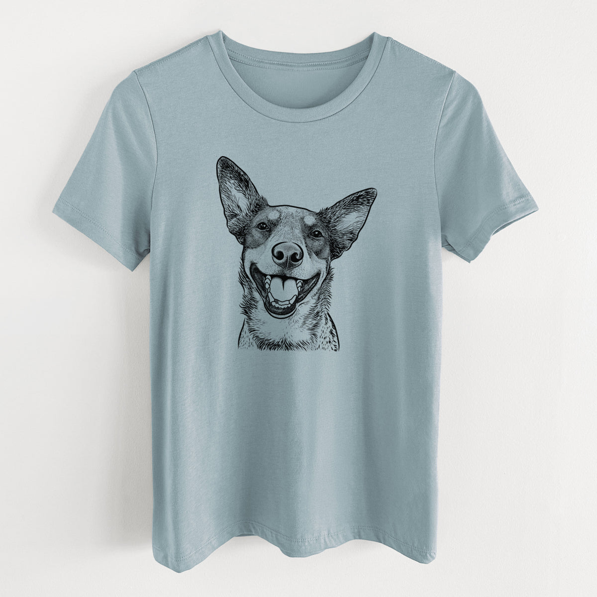 Bare Lily the Australian Cattle Dog - Women's Lightweight Relaxed Fit 100% Cotton Crewneck