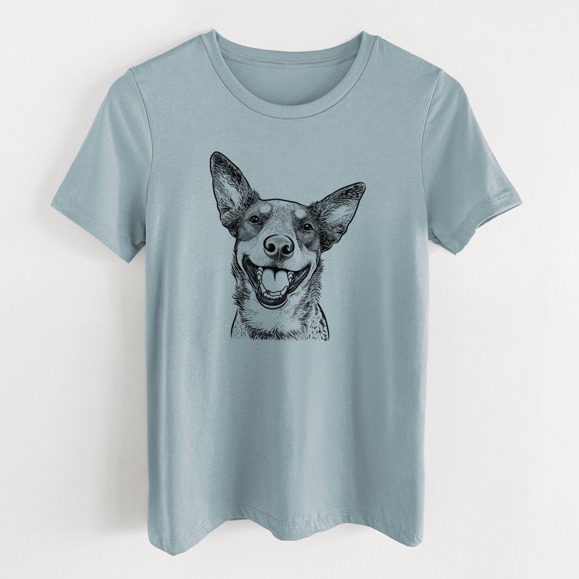 Bare Lily the Australian Cattle Dog - Women's Lightweight Relaxed Fit 100% Cotton Crewneck