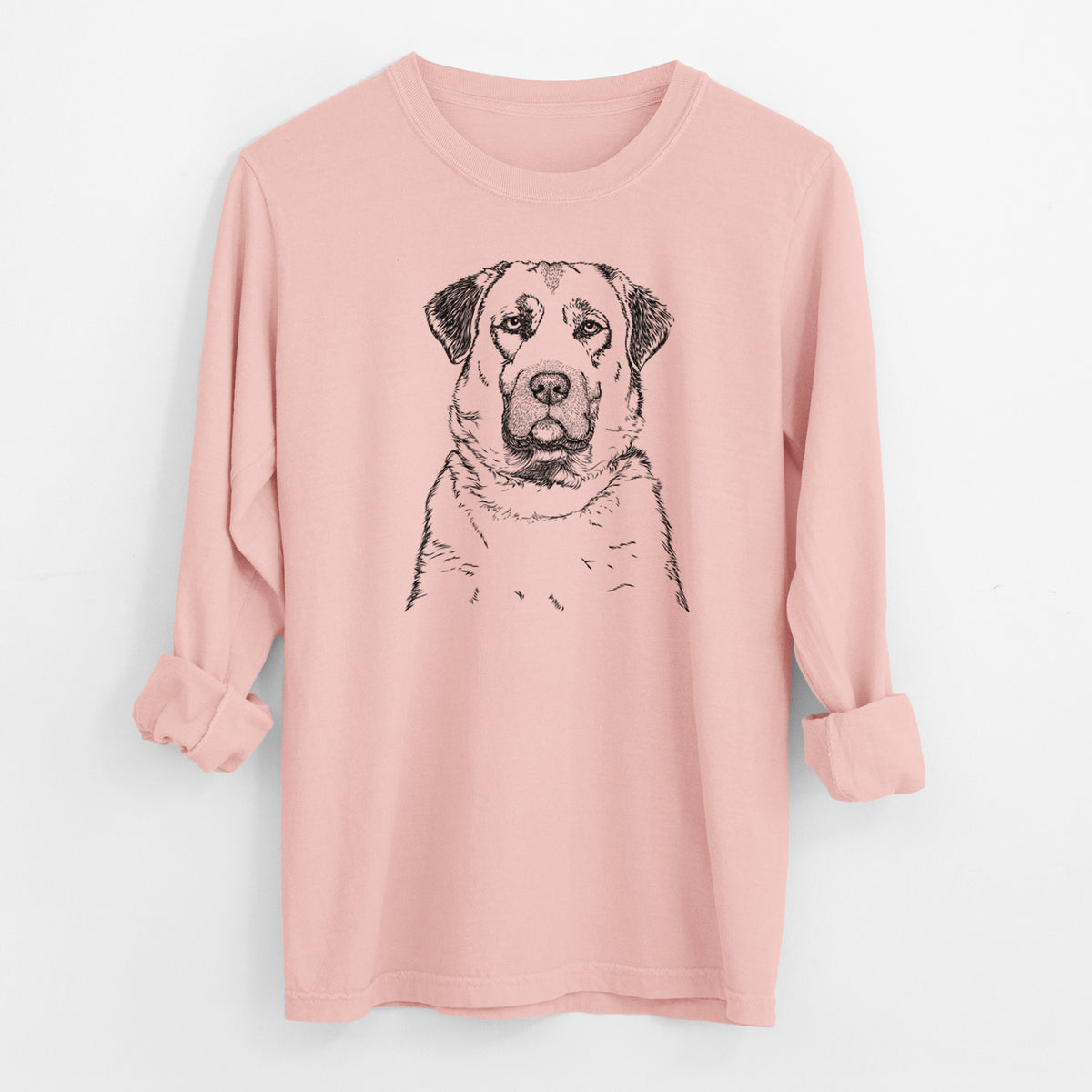 Bare Loca the Anatolian Shepherd - Men's Heavyweight 100% Cotton Long Sleeve
