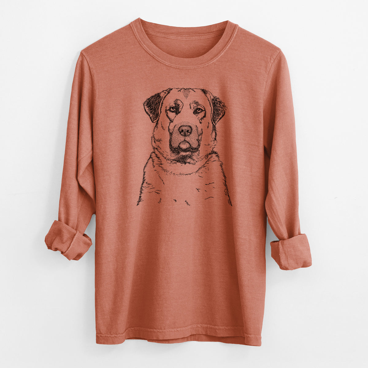 Bare Loca the Anatolian Shepherd - Men's Heavyweight 100% Cotton Long Sleeve