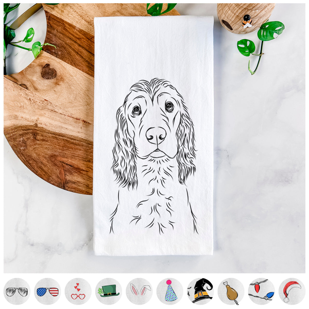 Logan the Cocker Spaniel Tea Towel