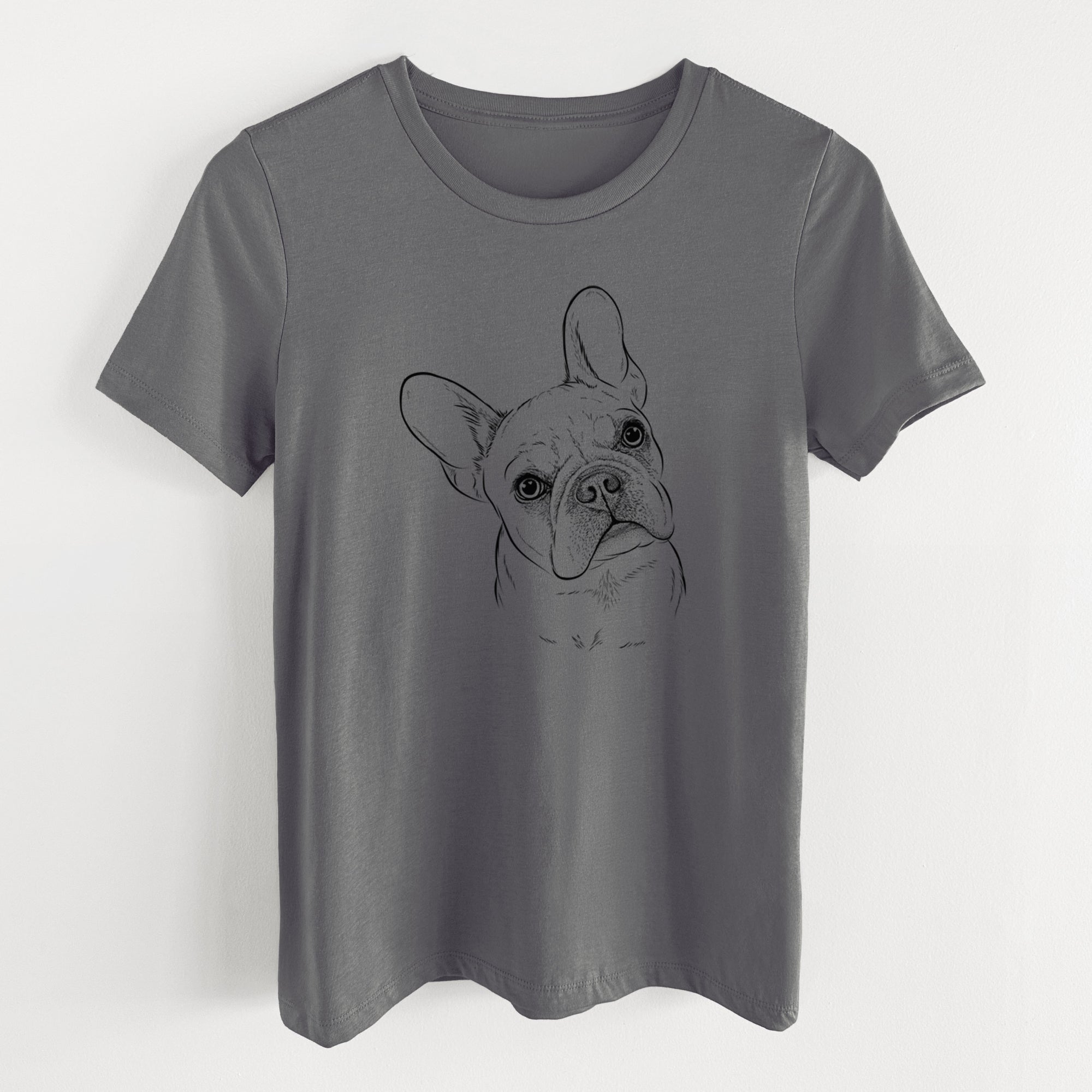 Bare Loki the French Bulldog - Women's Lightweight Relaxed Fit 100% Cotton Crewneck