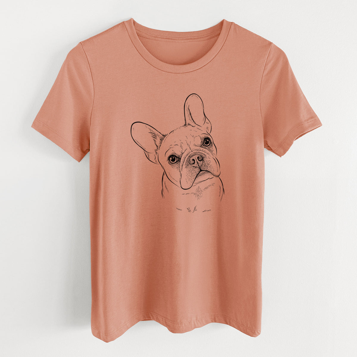 Bare Loki the French Bulldog - Women's Lightweight Relaxed Fit 100% Cotton Crewneck