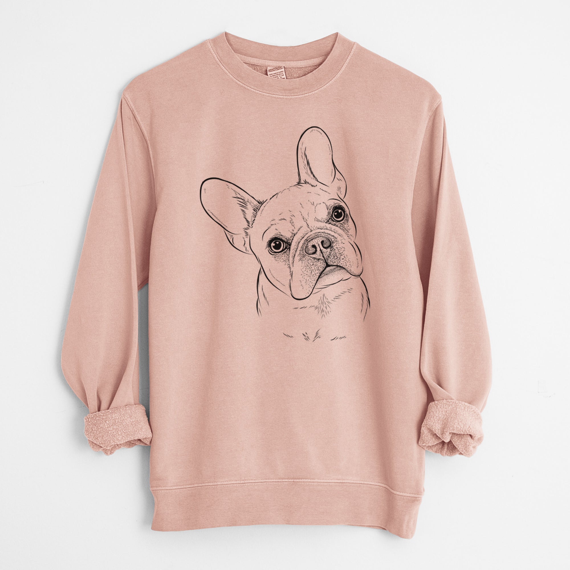 Bare Loki the French Bulldog - Unisex Pigment Dyed Crew Sweatshirt