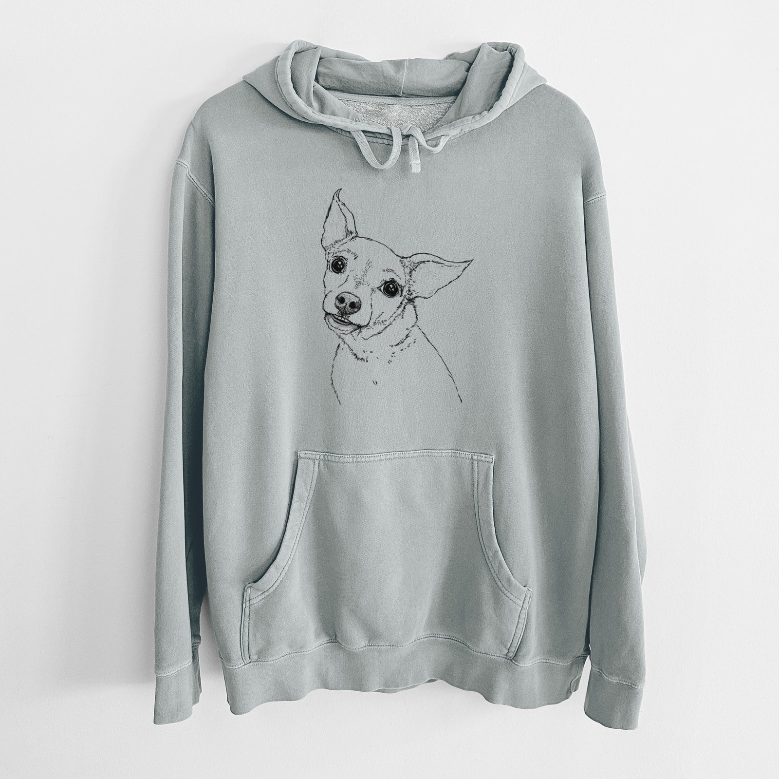 Bare Lola the Chiweenie - Unisex Pigment Dyed Hoodie