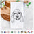 Louie the Coton de Tulear Tea Towel