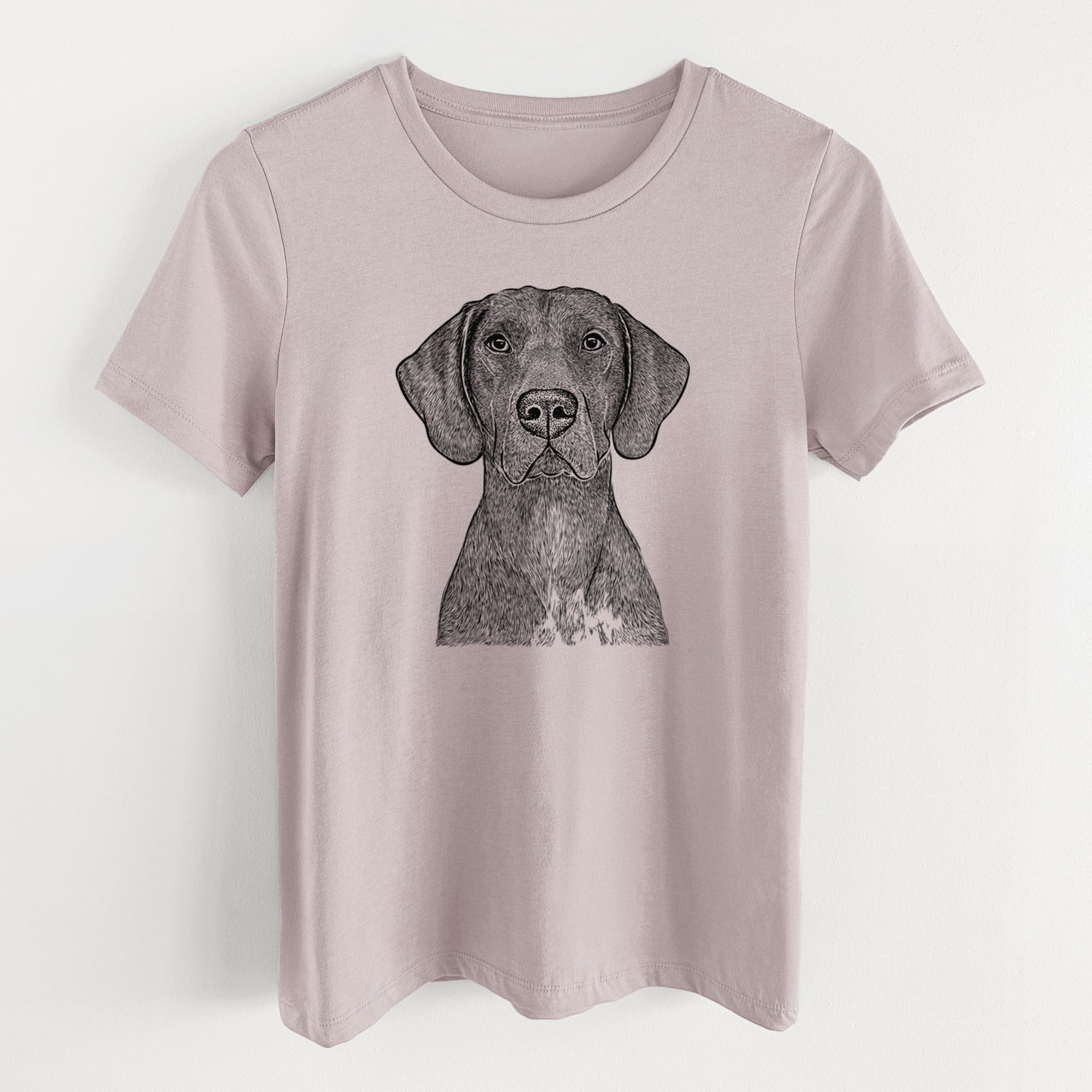 Bare Lucifer the German Shorthaired Pointer - Women's Lightweight Relaxed Fit 100% Cotton Crewneck