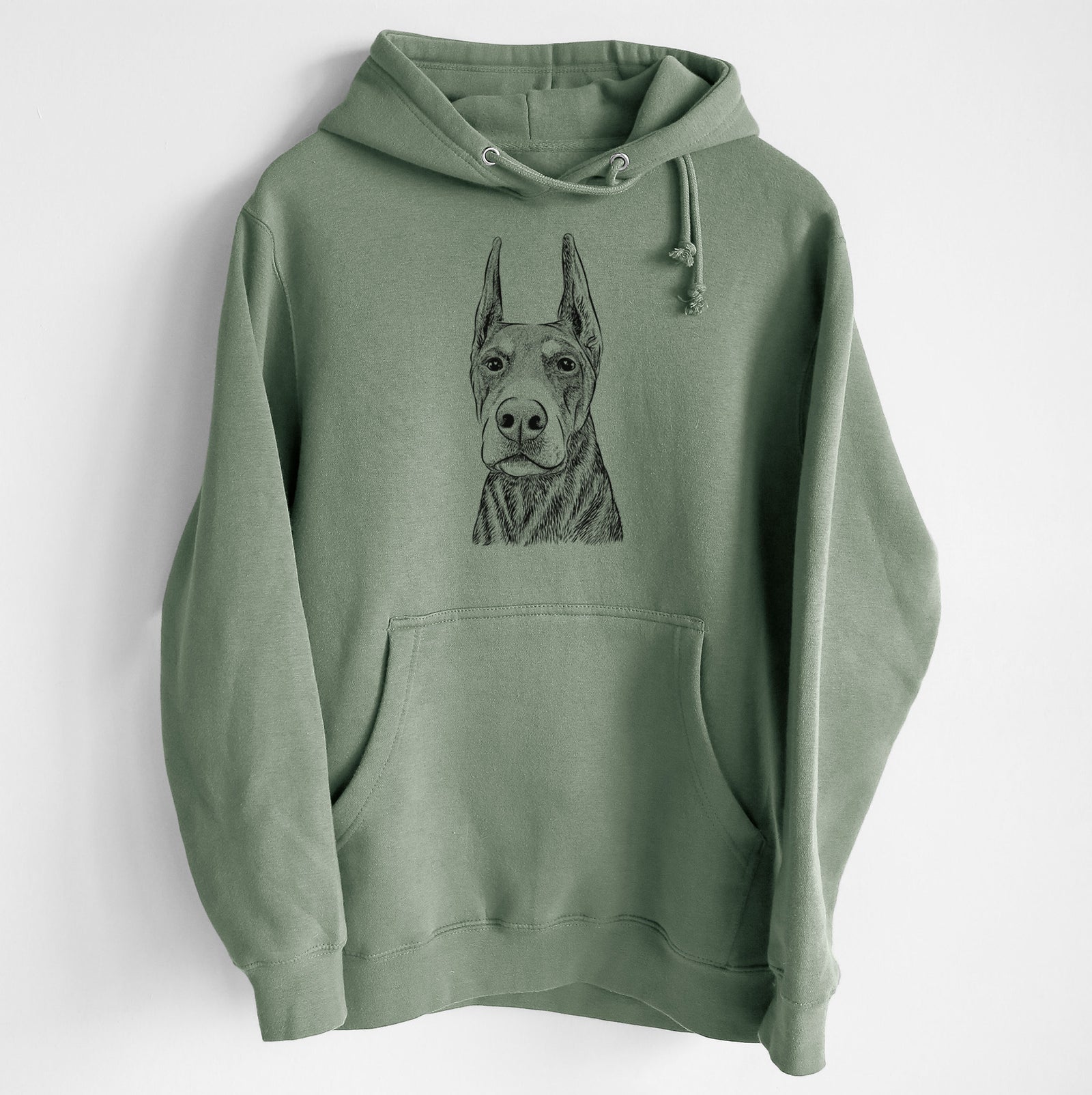Luna the Doberman Pinscher- Heavyweight Fleece Hoodie