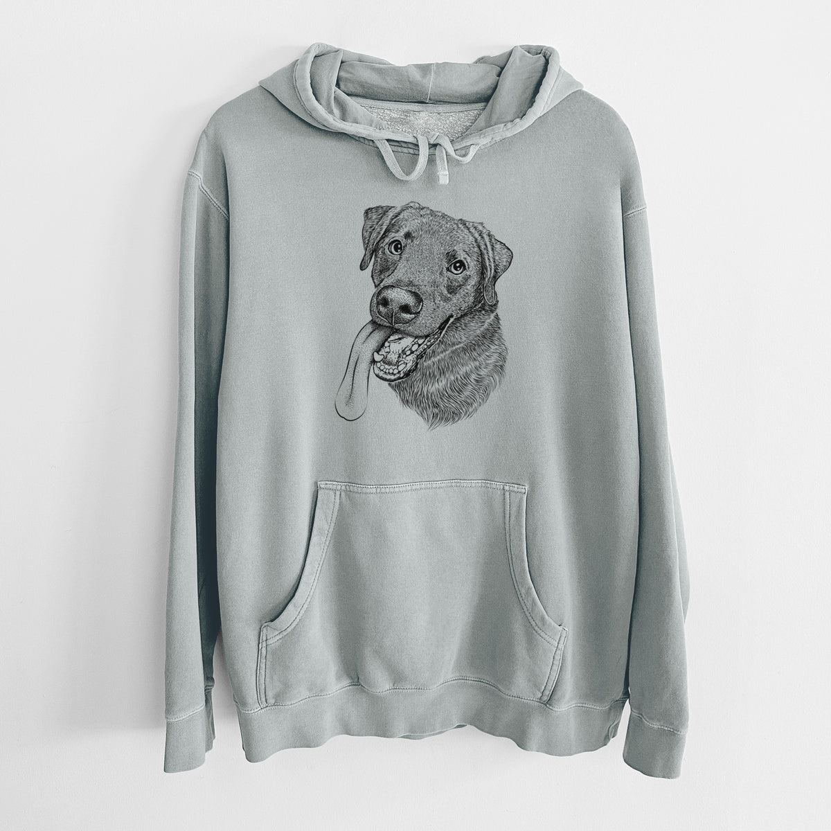Bare Macaroni the Lab Mix - Unisex Pigment Dyed Hoodie
