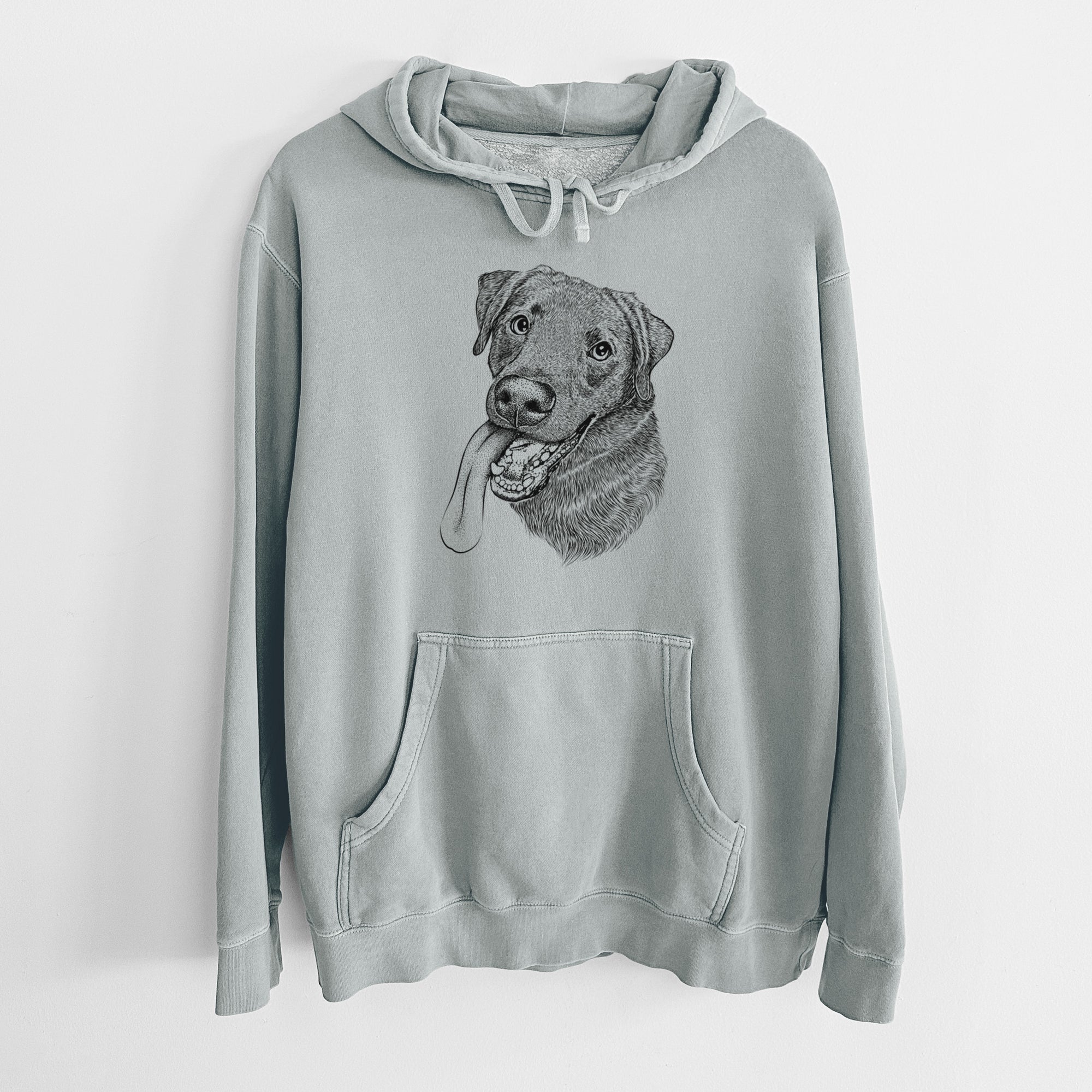 Bare Macaroni the Lab Mix - Unisex Pigment Dyed Hoodie