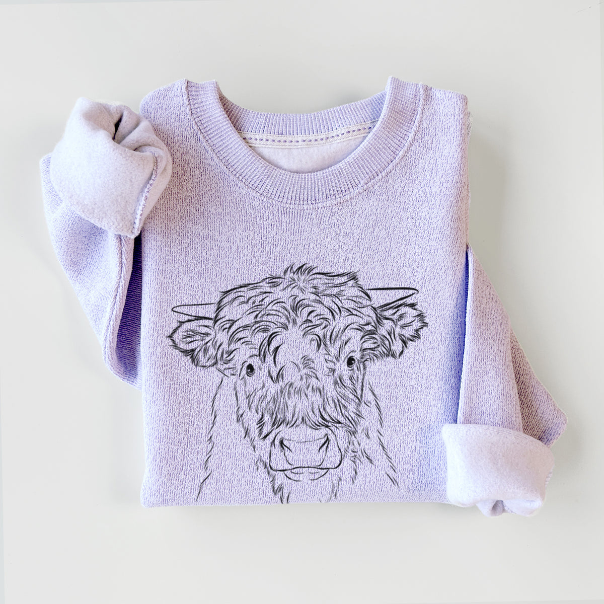 Mack the Scottish Highland Cow - Knit Sweatshirt