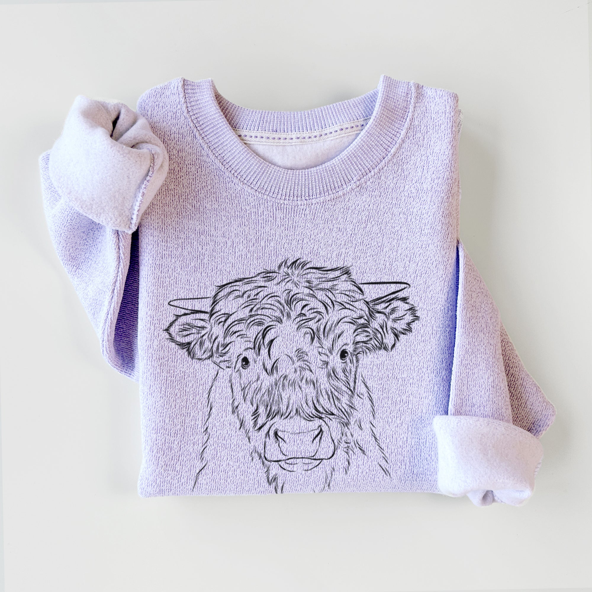 Mack the Scottish Highland Cow - Knit Sweatshirt