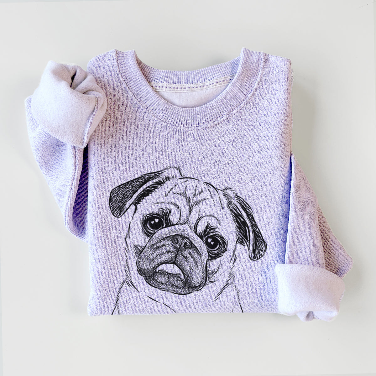Macy the Pug - Knit Sweatshirt