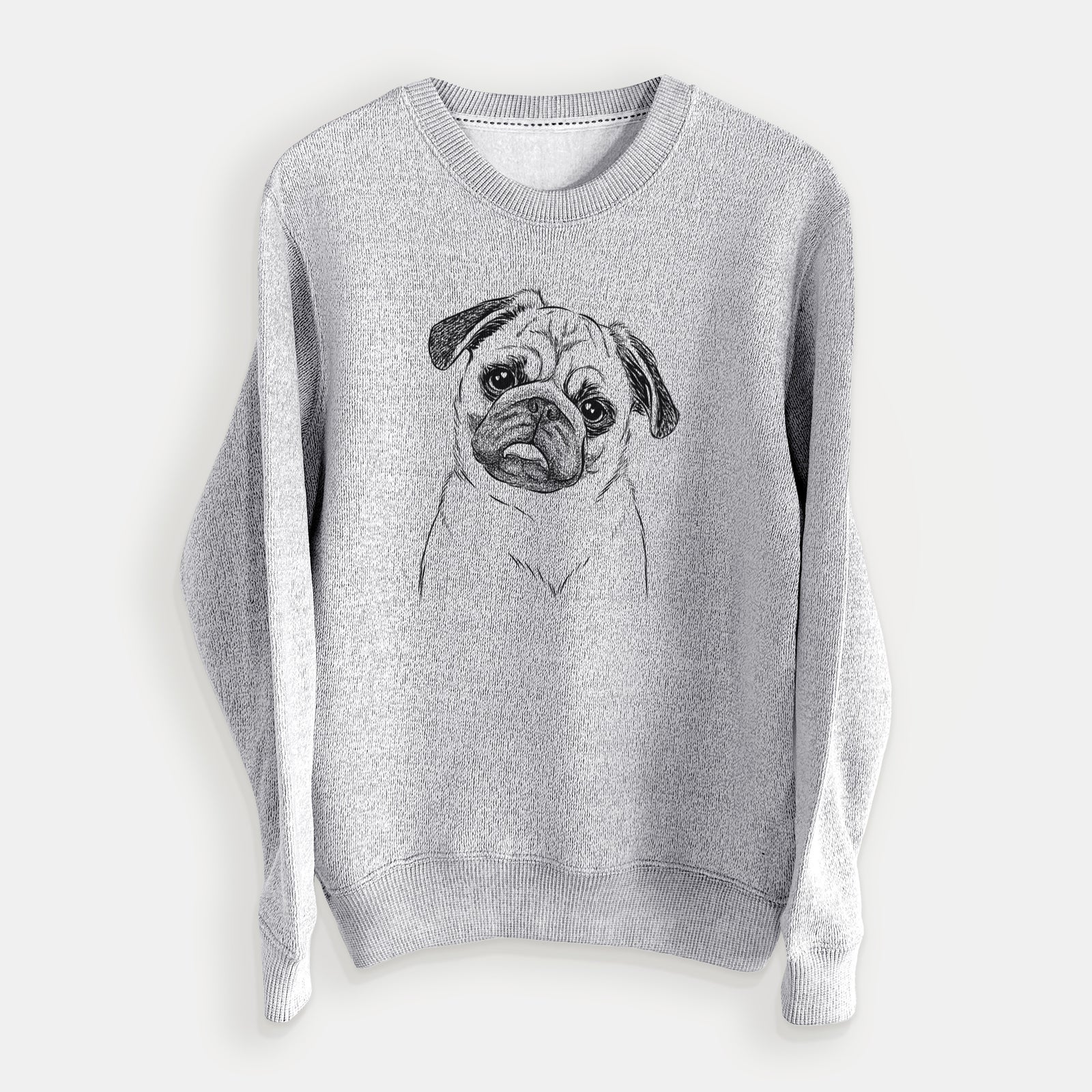Macy the Pug - Knit Sweatshirt