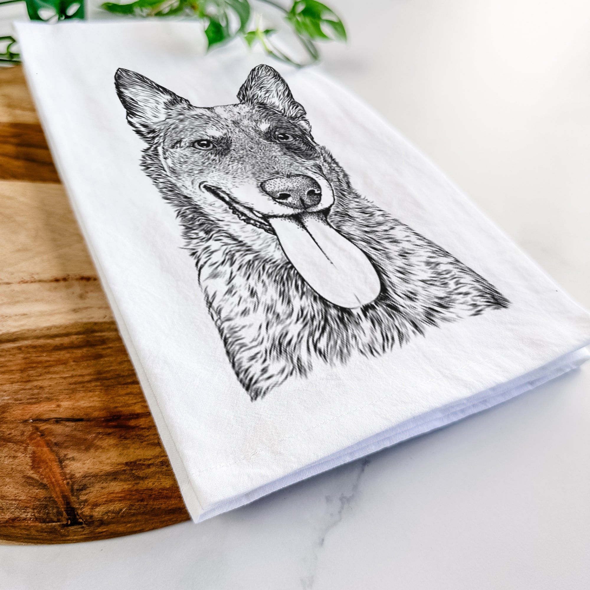 Madison the Blue Heeler Tea Towel