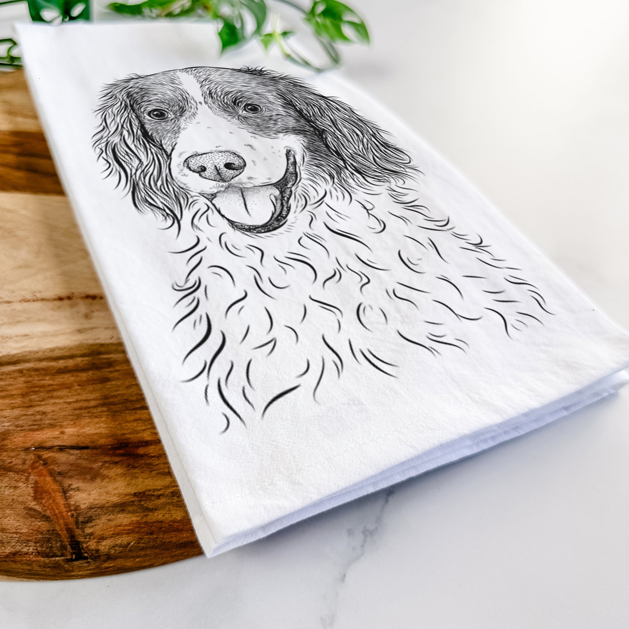 Maggie the Springer Spaniel Tea Towel