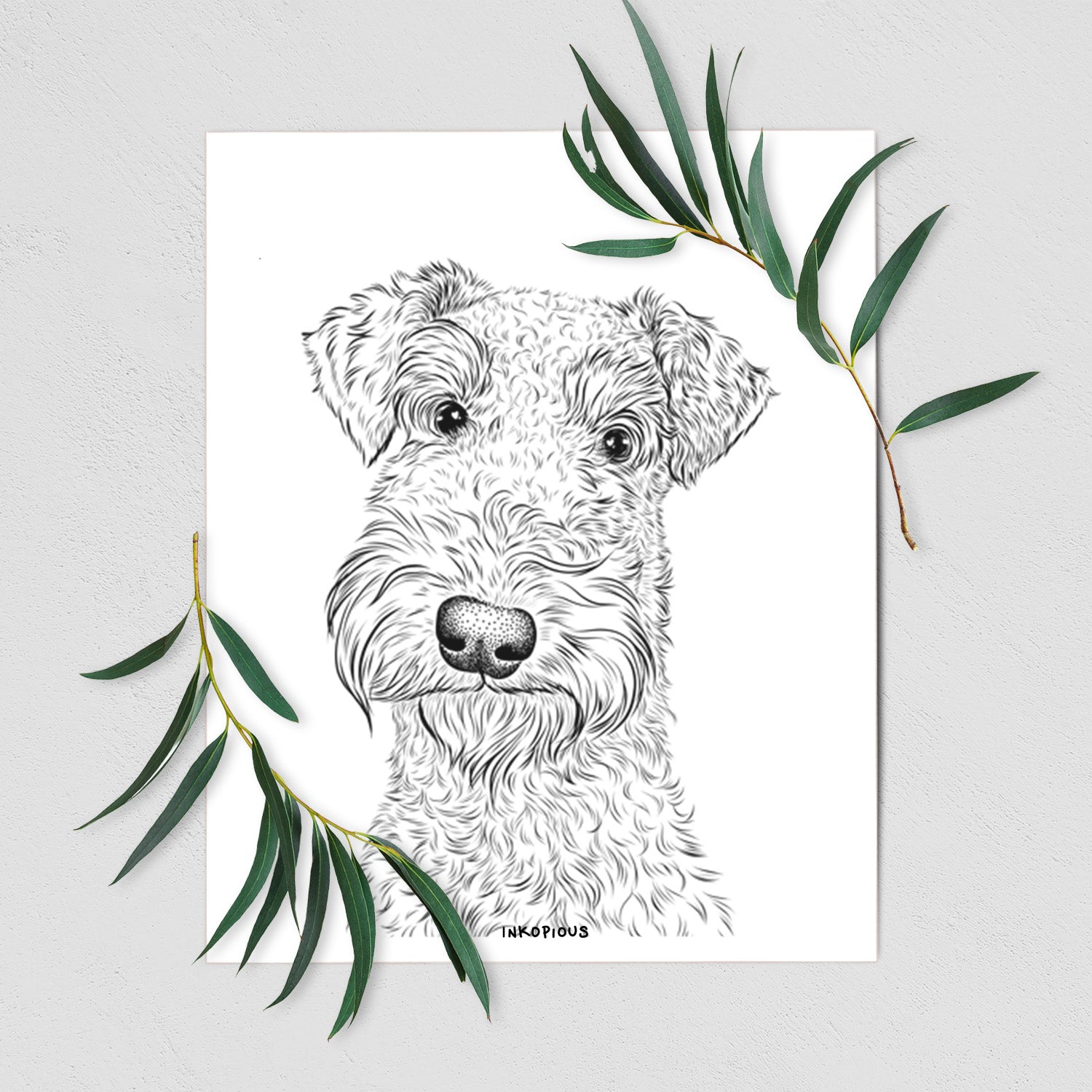 Roc Haven Maggie May the Airedale Terrier Art Print