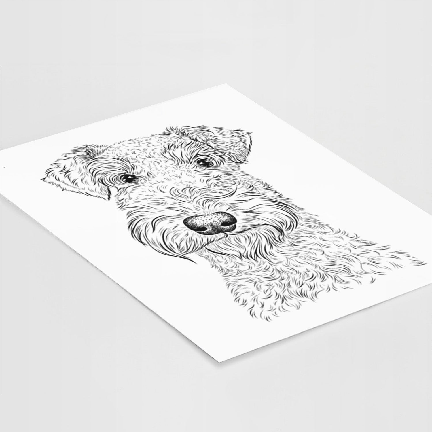 Roc Haven Maggie May the Airedale Terrier Art Print