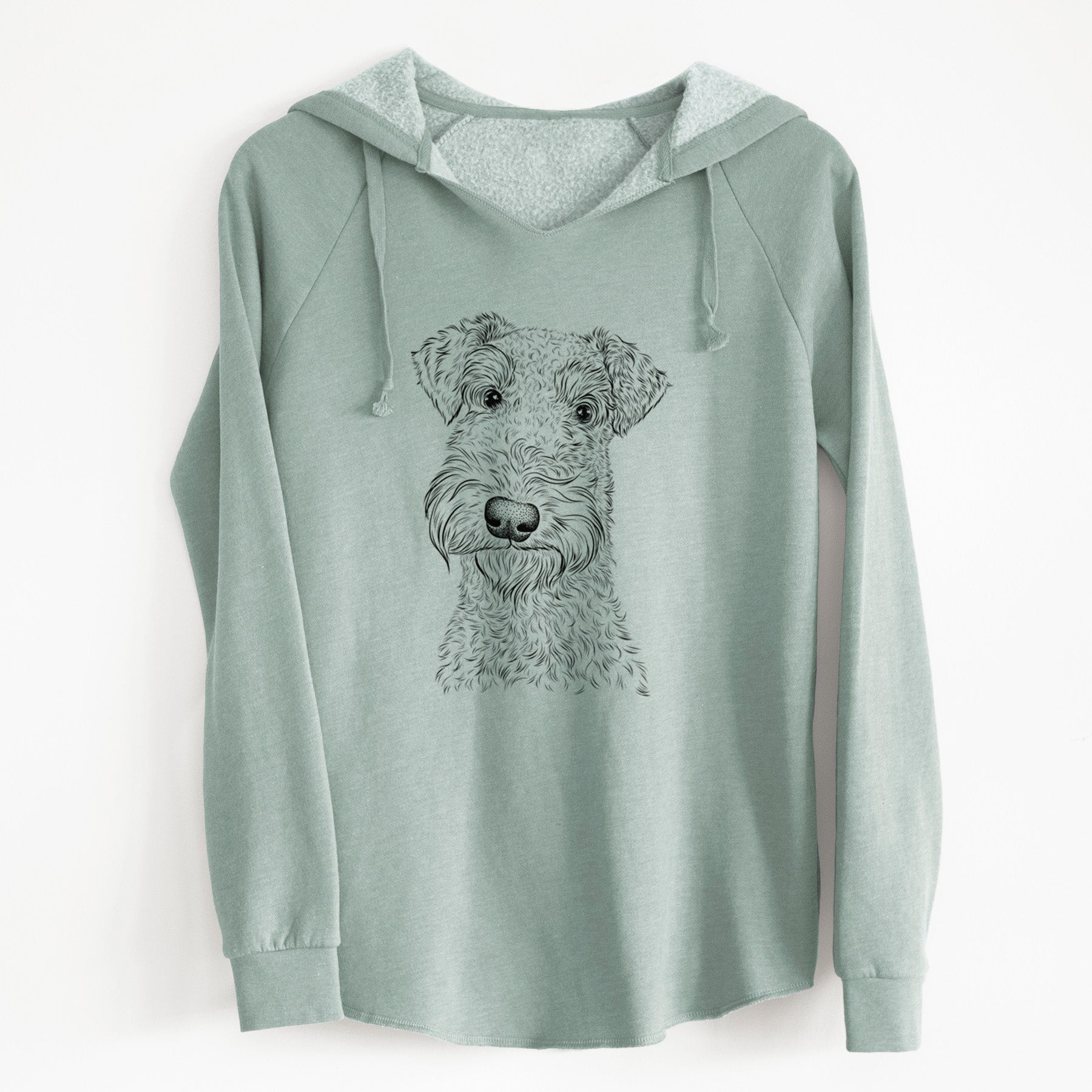 Bare Roc Haven Maggie May the Airedale Terrier - Cali Wave Hooded Sweatshirt