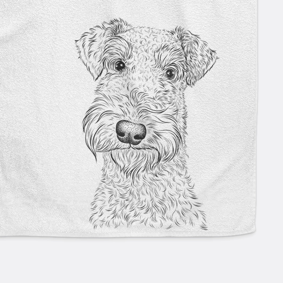 Roc Haven Maggie May the Airedale Terrier Decorative Hand Towel