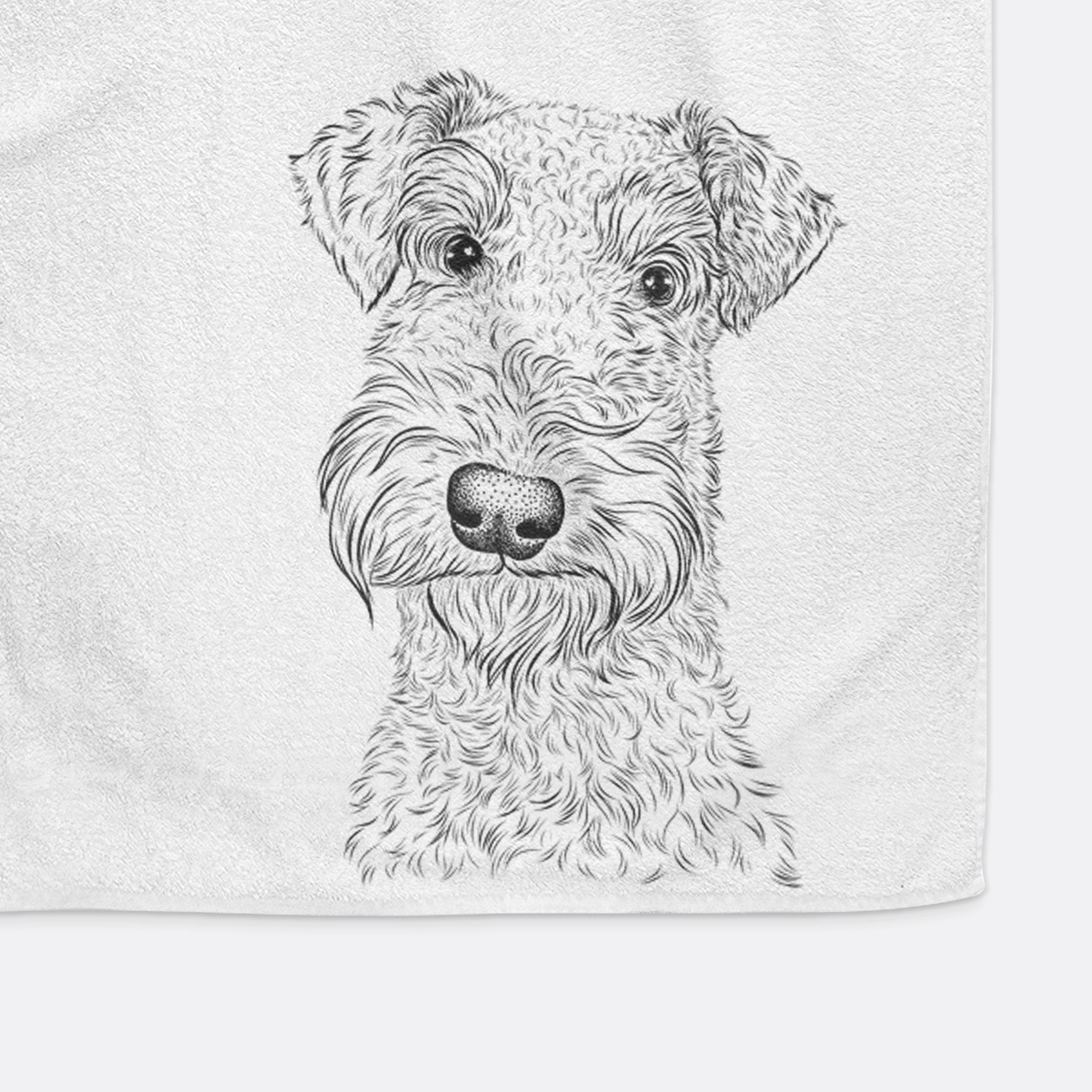 Roc Haven Maggie May the Airedale Terrier Decorative Hand Towel