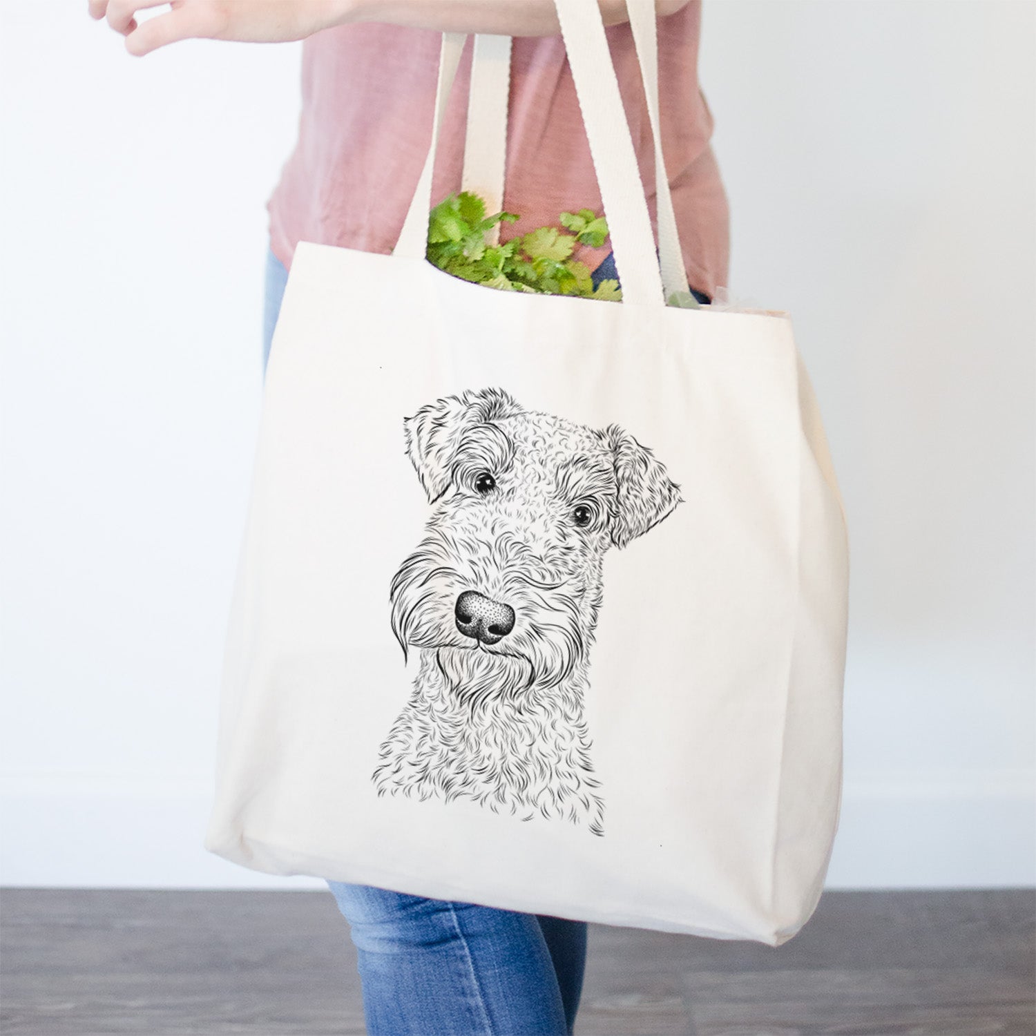 Roc Haven Maggie May the Airedale Terrier - Tote Bag