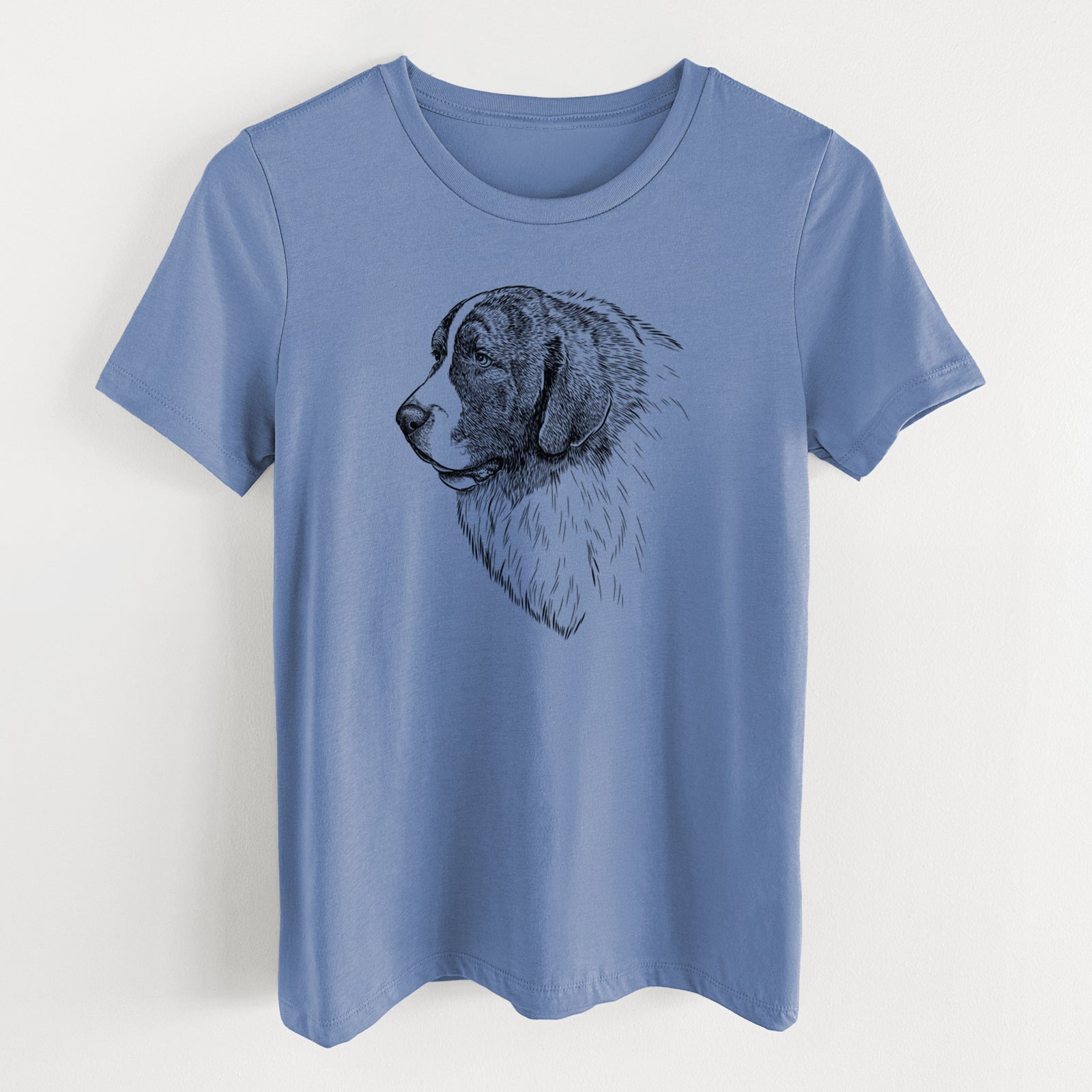 Bare Magnus the Pyrenean Mastiff - Women's Lightweight Relaxed Fit 100% Cotton Crewneck